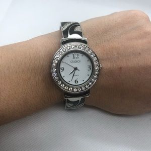 Rhinestone cuff Watch